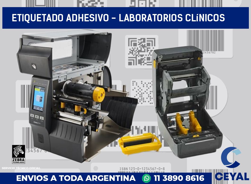 Etiquetado adhesivo - Laboratorios clínicos