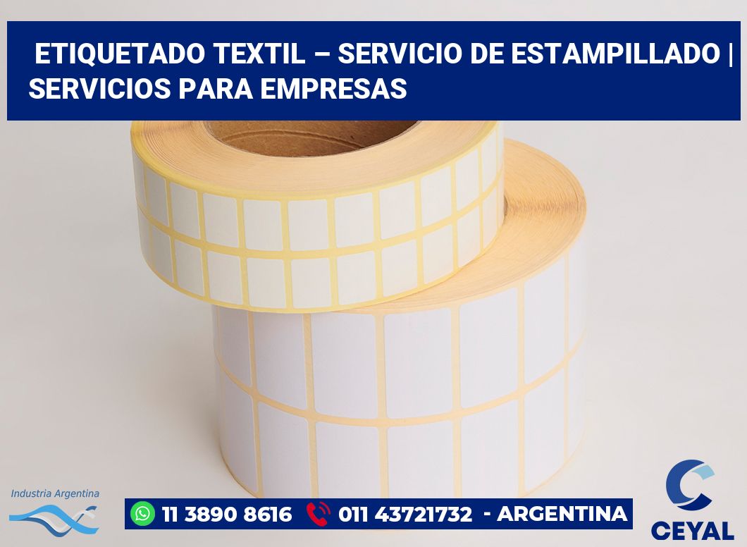 Etiquetado textil – servicio de estampillado | Servicios para empresas