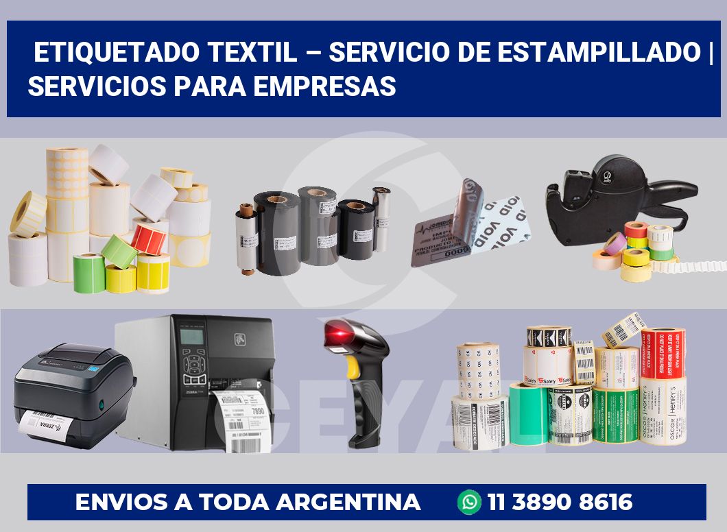 Etiquetado textil – servicio de estampillado | Servicios para empresas