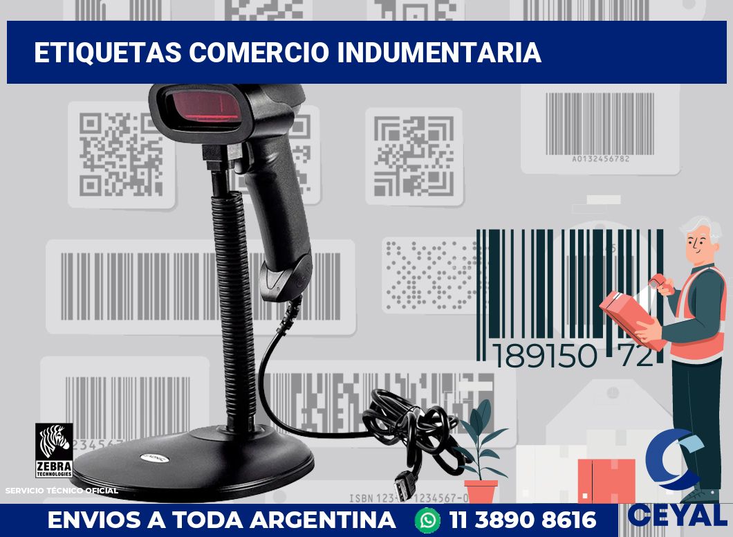 Etiquetas Comercio indumentaria