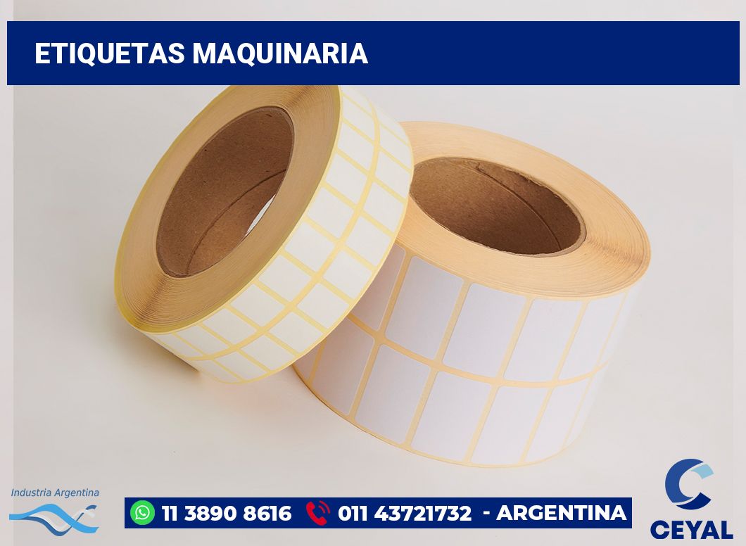 Etiquetas Maquinaria