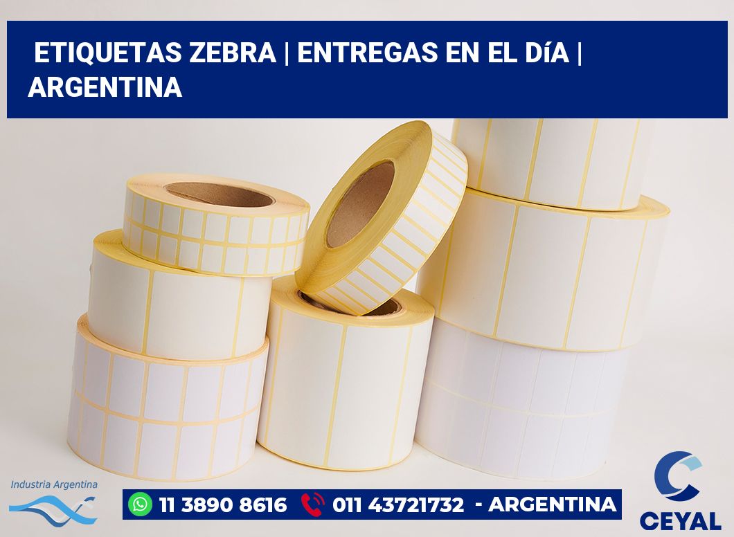 Etiquetas Zebra | Entregas en el día | Argentina