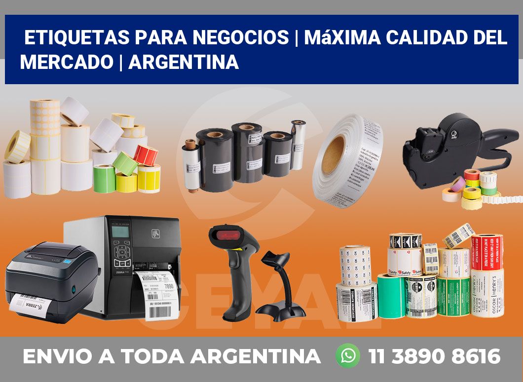 Etiquetas para negocios | Máxima calidad del mercado | Argentina