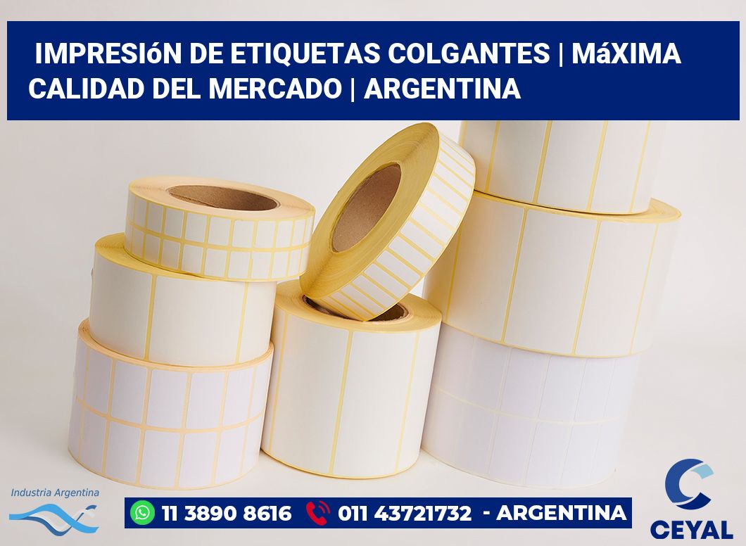 Impresión de etiquetas colgantes | Máxima calidad del mercado | Argentina