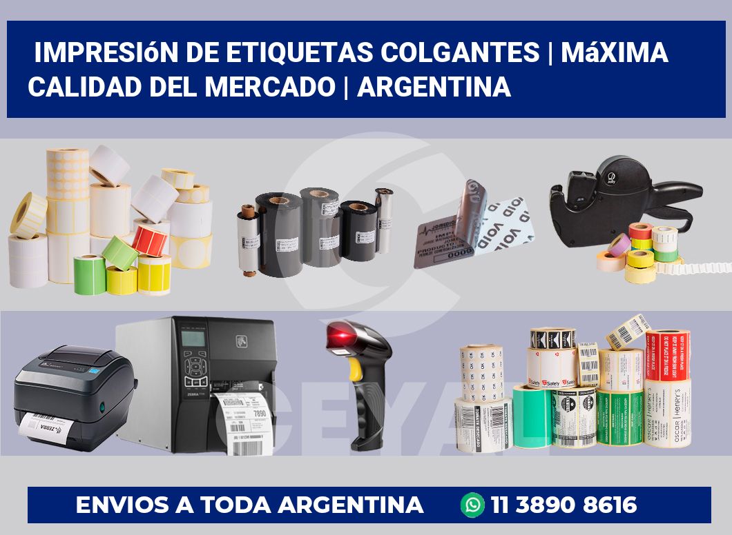 Impresión de etiquetas colgantes | Máxima calidad del mercado | Argentina
