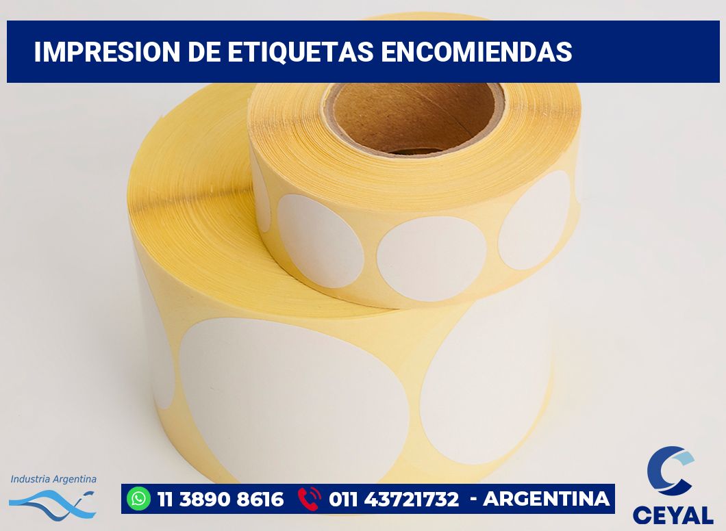Impresion de etiquetas encomiendas
