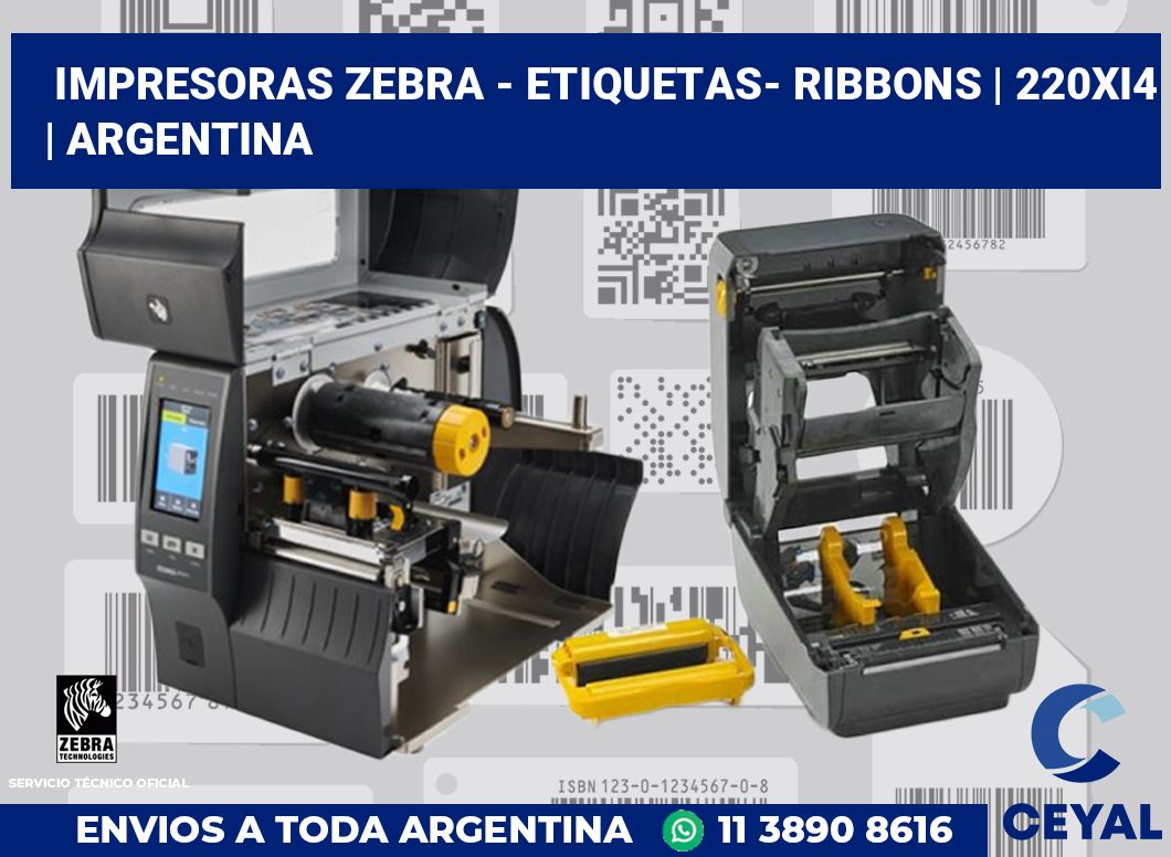 Impresoras Zebra - Etiquetas- Ribbons | 220Xi4 | Argentina