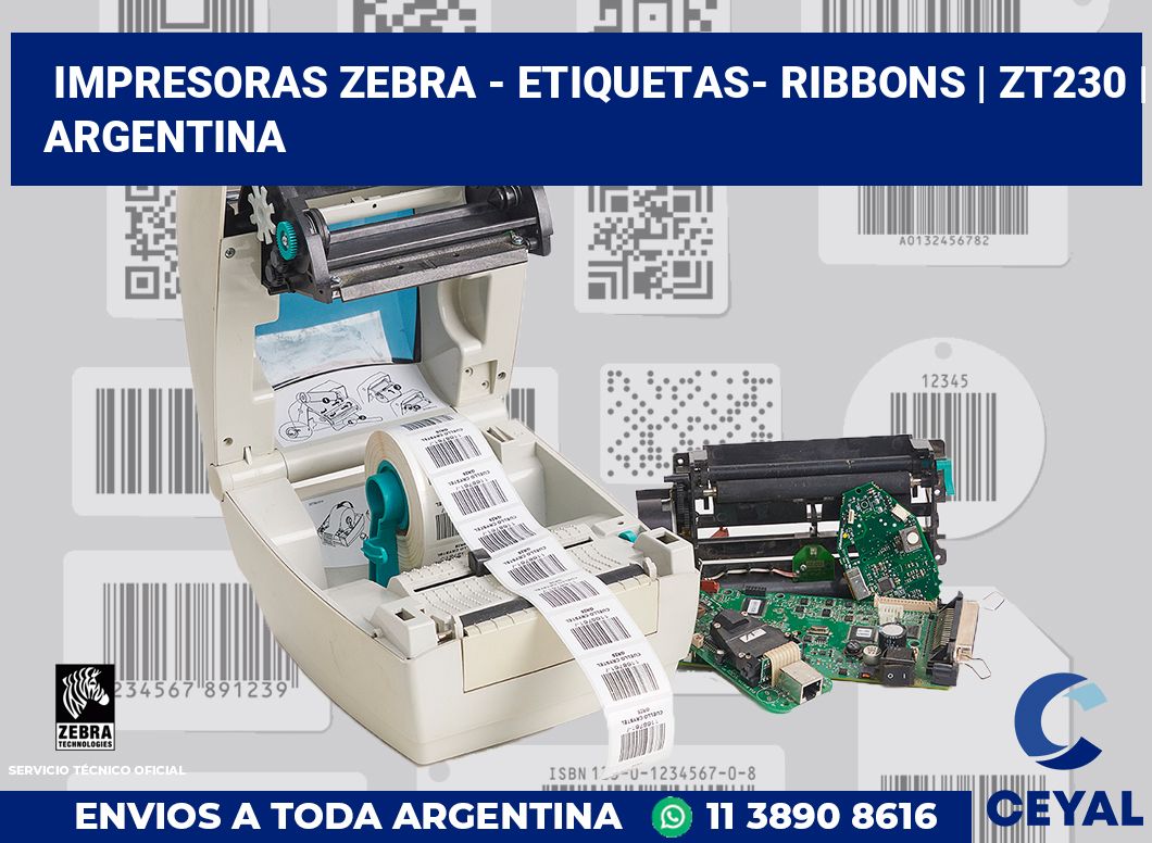 Impresoras Zebra - Etiquetas- Ribbons | zt230 | Argentina