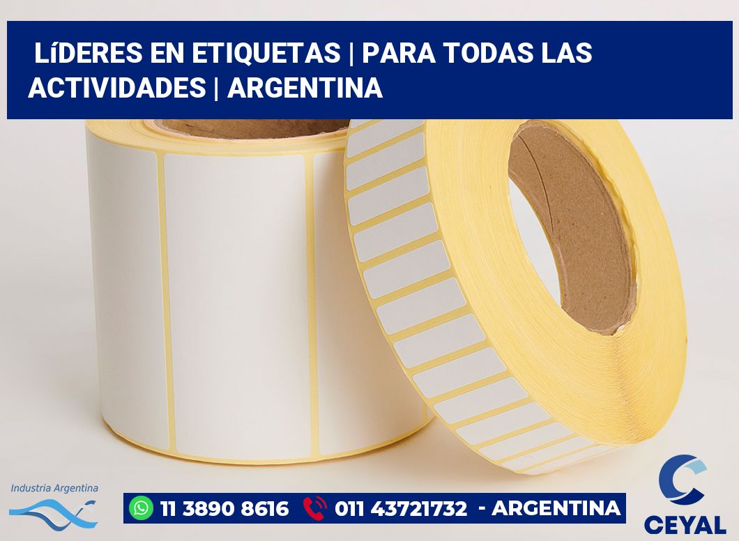 Líderes en etiquetas | Para todas las actividades | Argentina