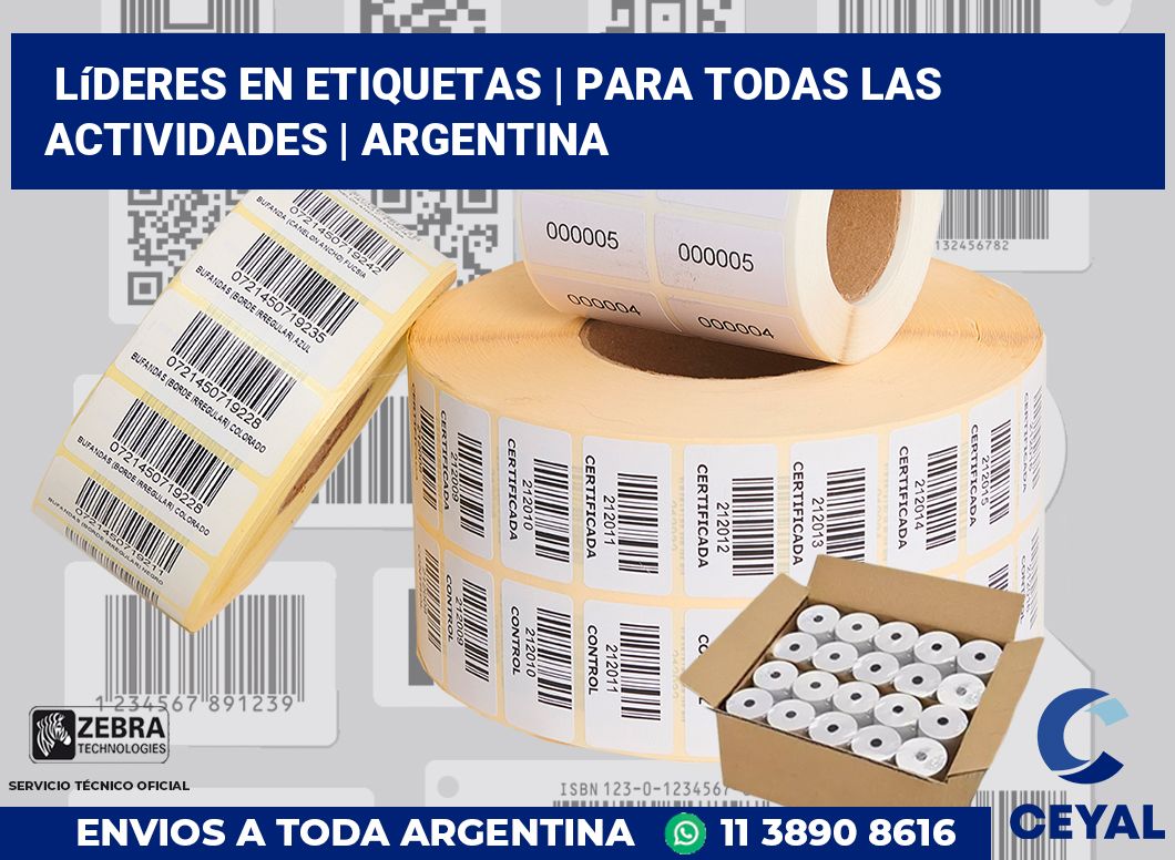 Líderes en etiquetas | Para todas las actividades | Argentina