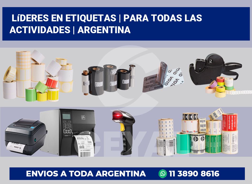 Líderes en etiquetas | Para todas las actividades | Argentina