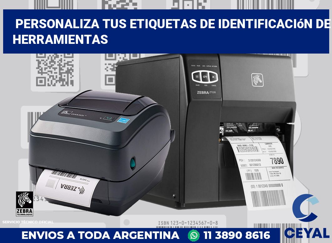 Personaliza tus Etiquetas de Identificación de Herramientas