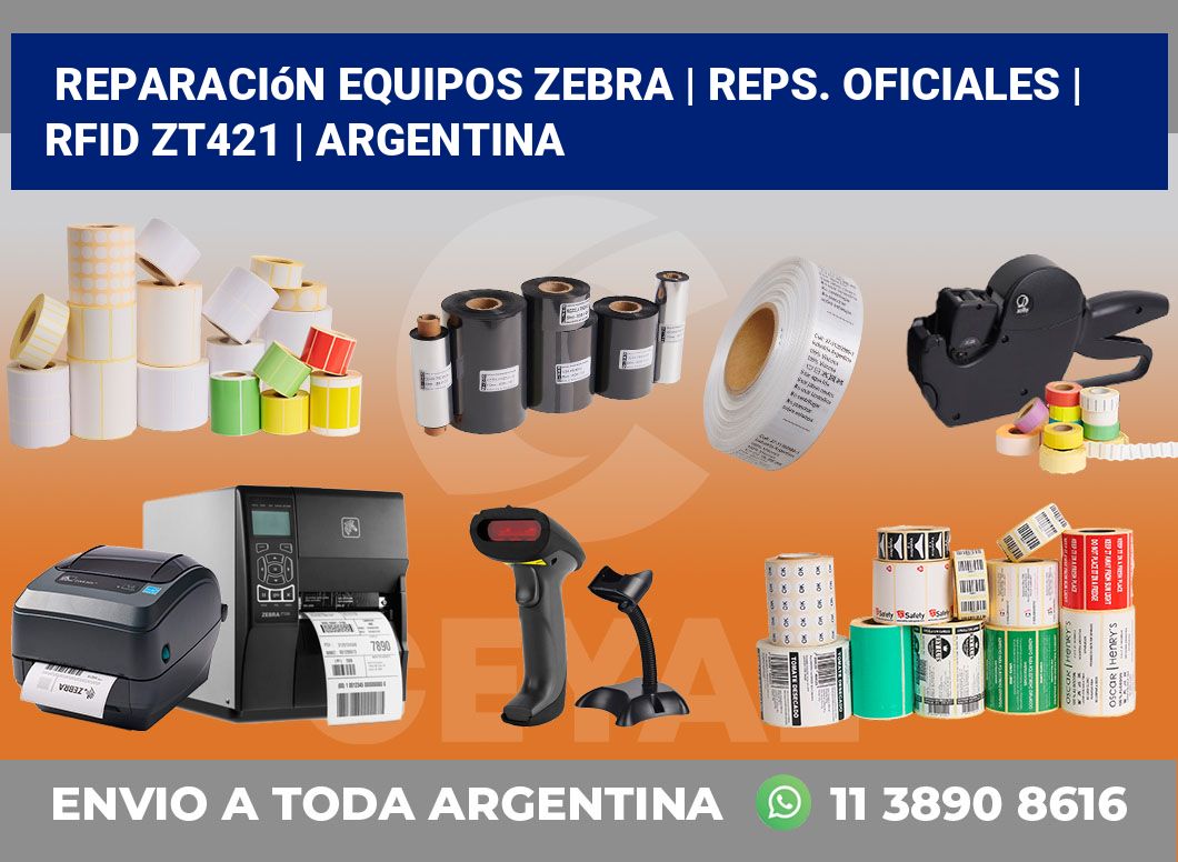 Reparación Equipos Zebra | Reps. Oficiales | RFID ZT421 | Argentina