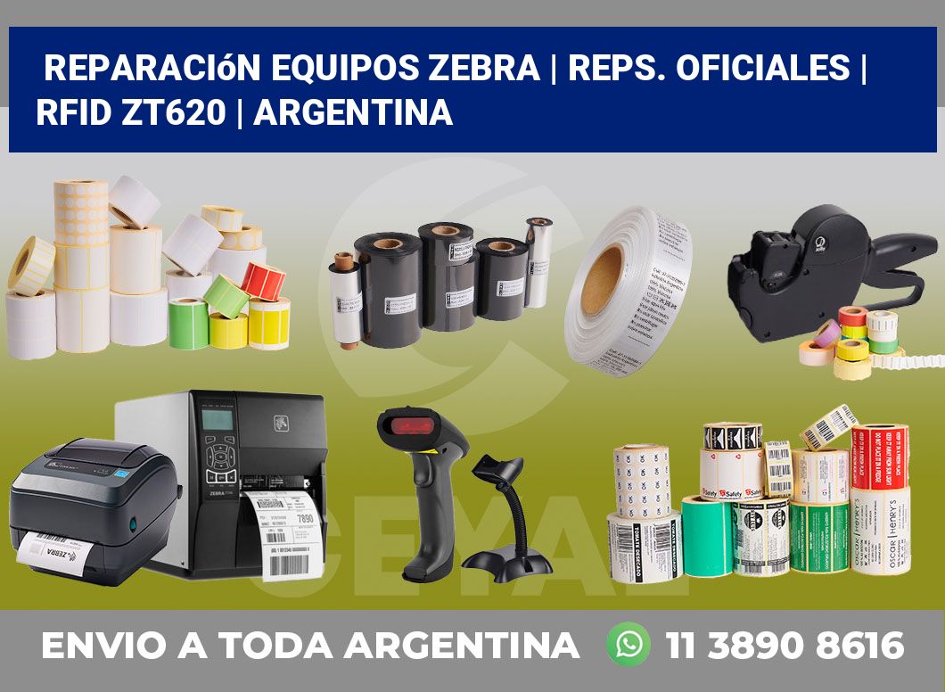 Reparación Equipos Zebra | Reps. Oficiales | RFID ZT620 | Argentina