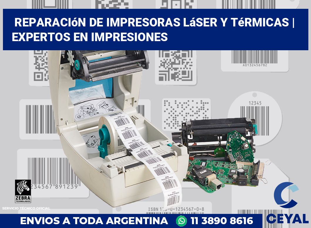 Reparación de impresoras láser y térmicas | Expertos en impresiones