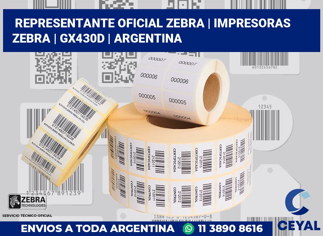 Representante oficial Zebra | Impresoras Zebra | GX430d | Argentina