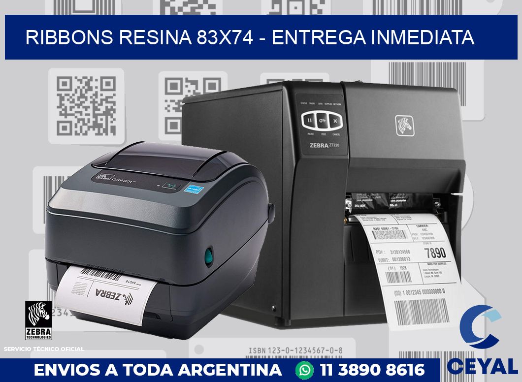 Ribbons resina 83x74 - Entrega inmediata