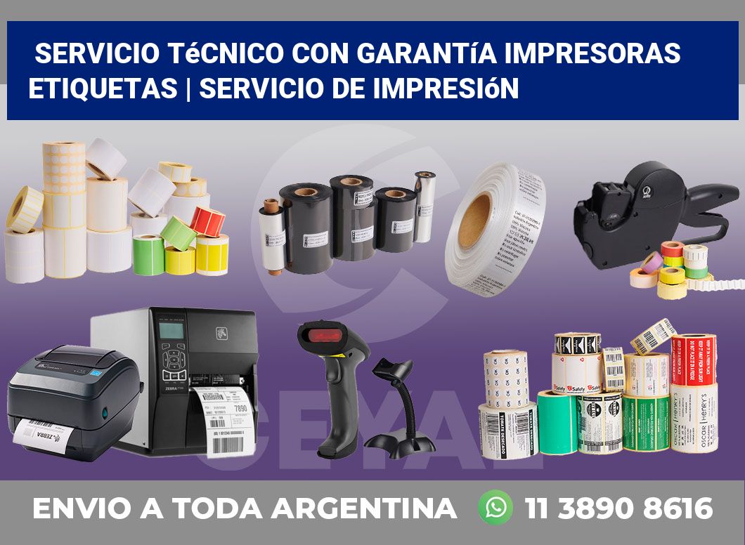 Servicio técnico con garantía impresoras etiquetas | Servicio de impresión