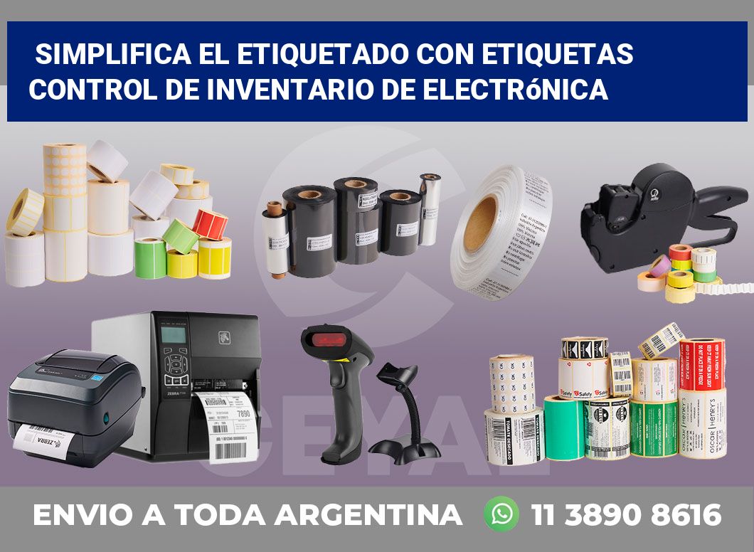 Simplifica el Etiquetado con Etiquetas Control de Inventario de Electrónica