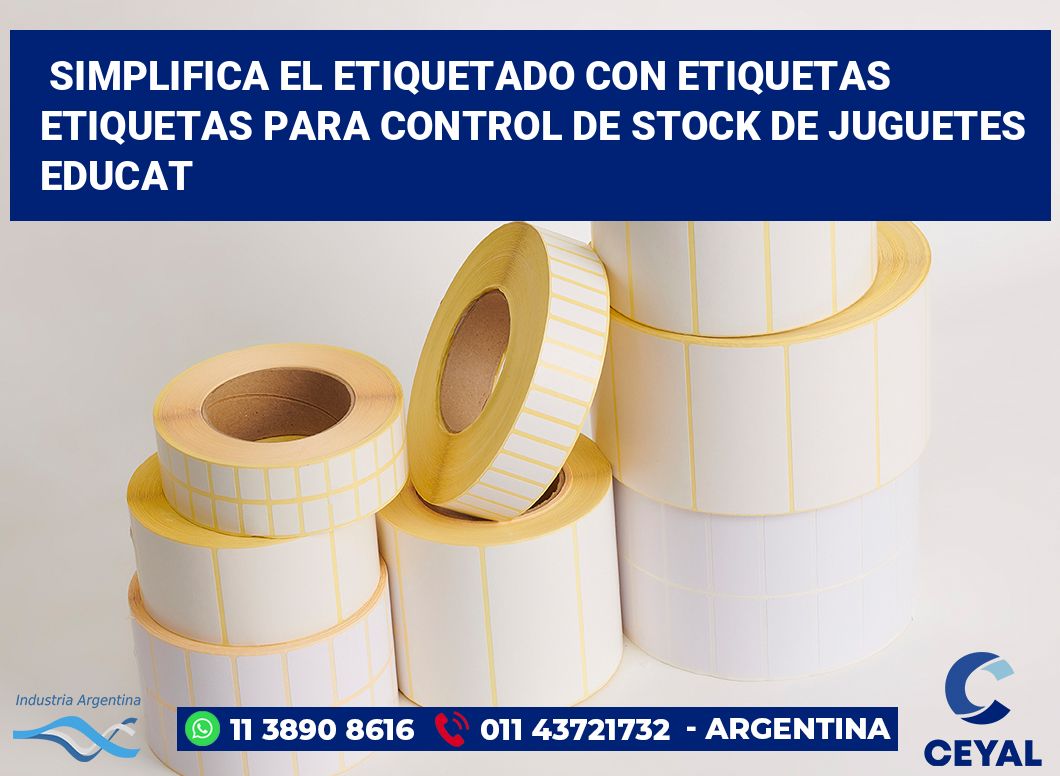 Simplifica el Etiquetado con Etiquetas Etiquetas para Control de Stock de Juguetes Educat