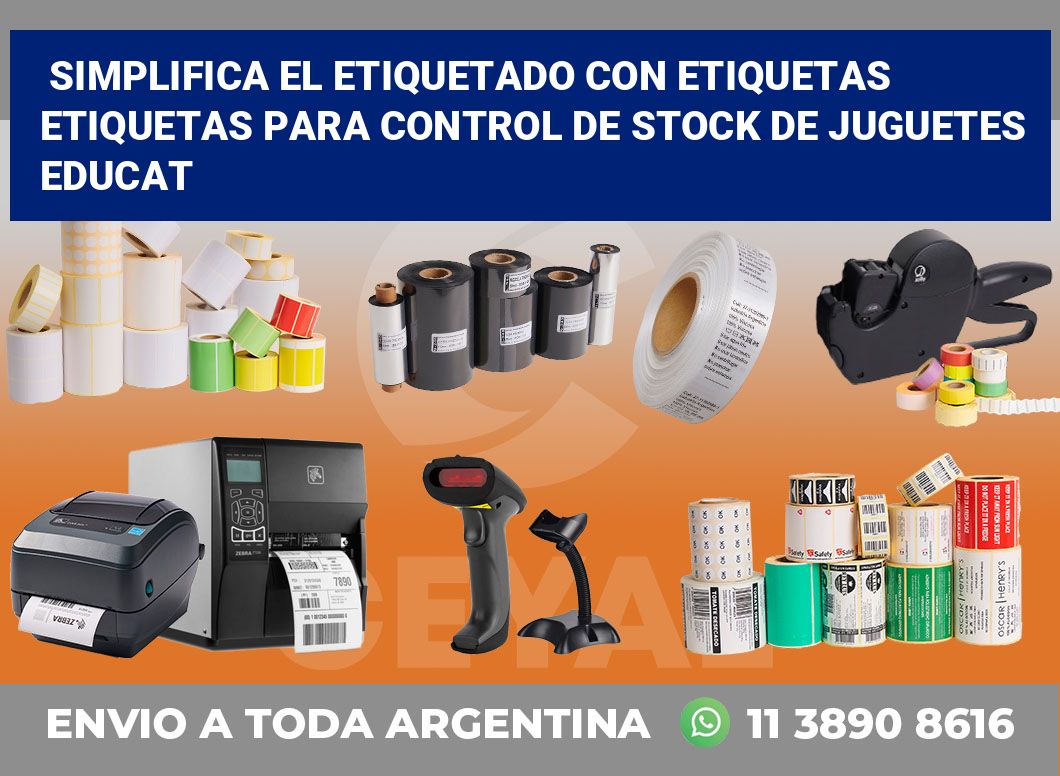 Simplifica el Etiquetado con Etiquetas Etiquetas para Control de Stock de Juguetes Educat