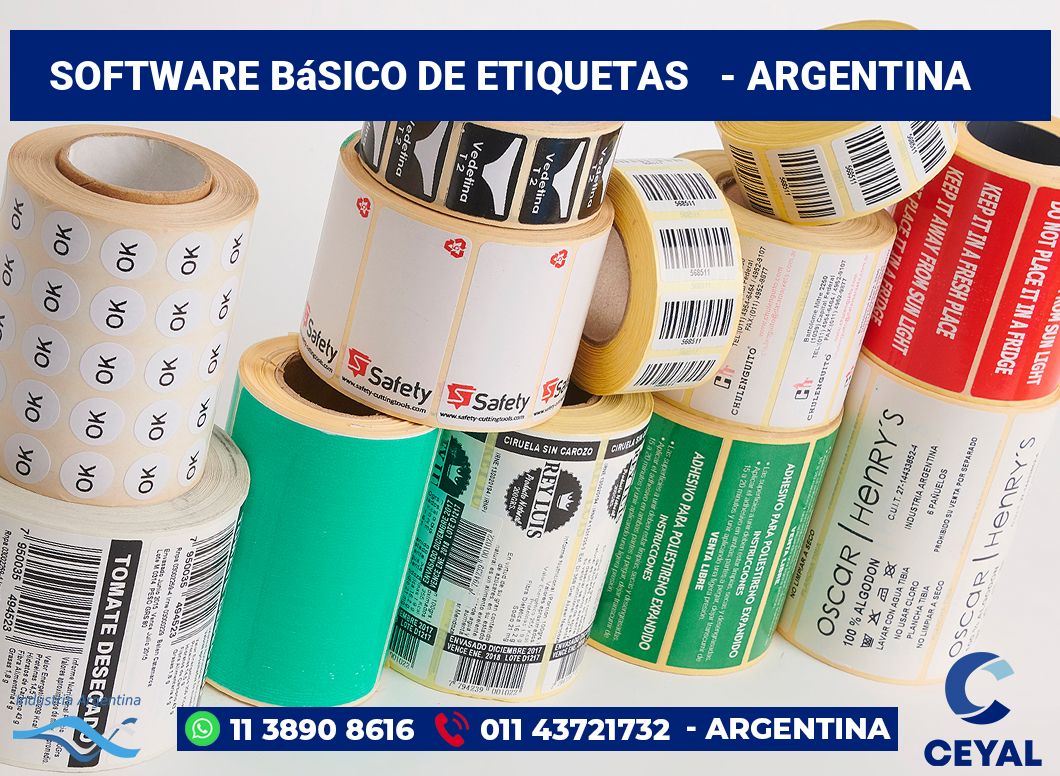 Software básico de etiquetas   - Argentina