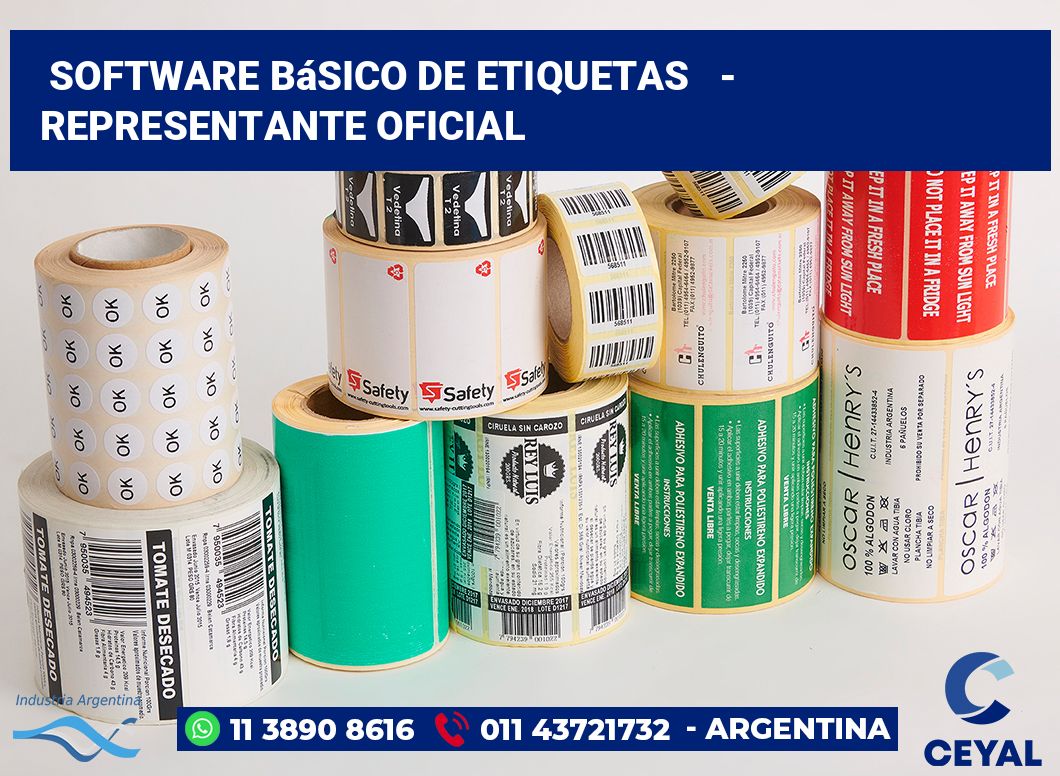 Software básico de etiquetas   - Representante oficial