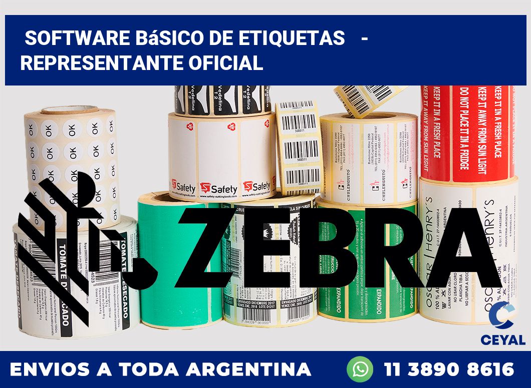 Software básico de etiquetas   – Representante oficial