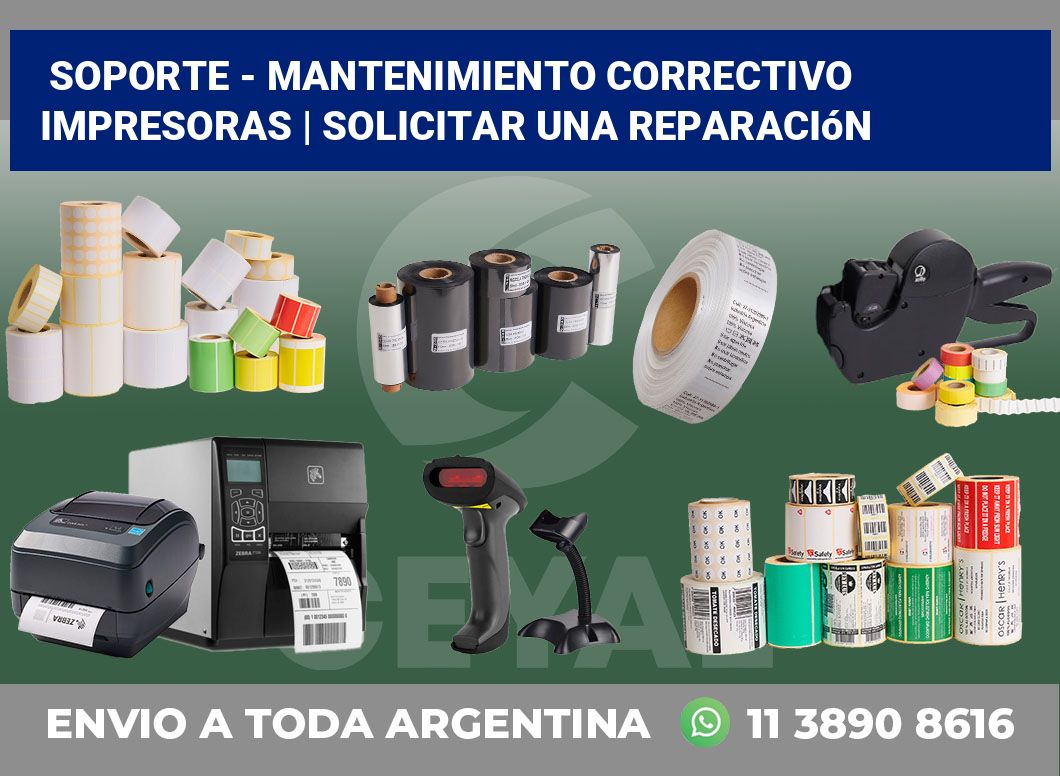 Soporte – Mantenimiento correctivo impresoras | Solicitar una reparación