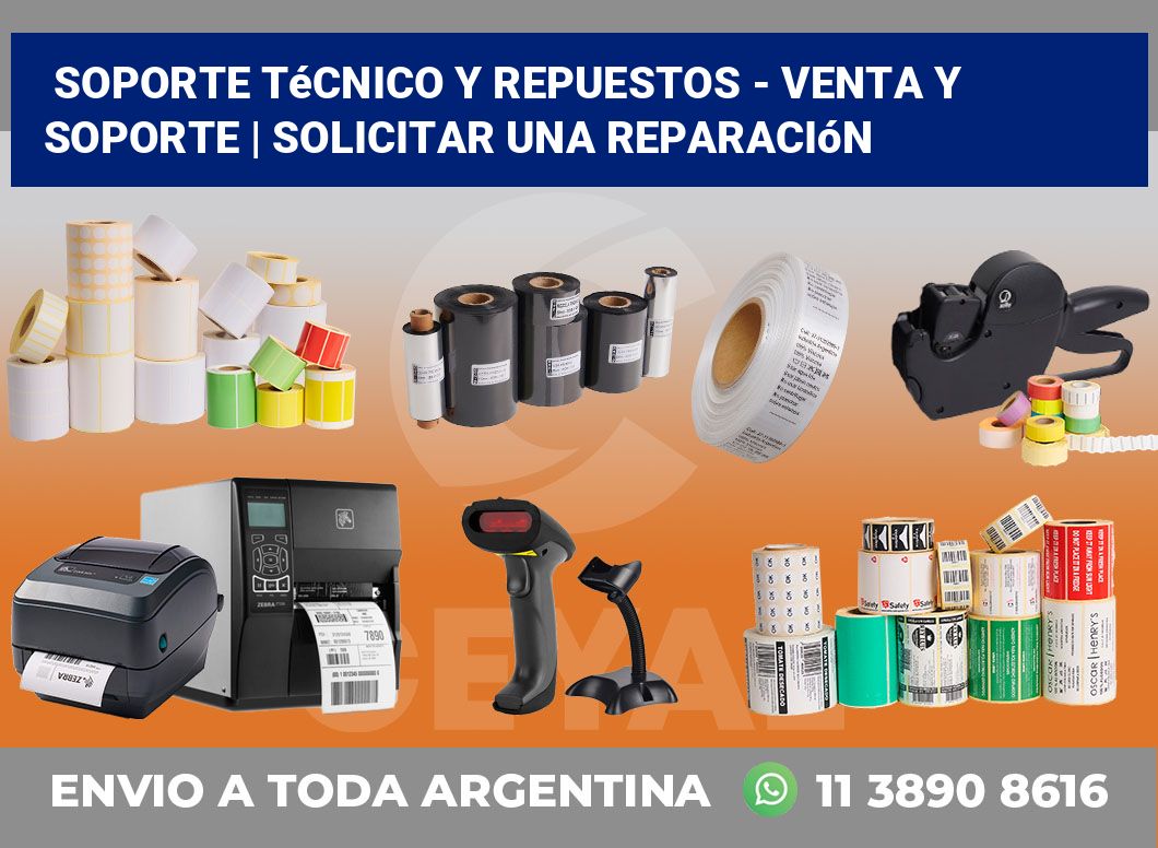 Soporte Técnico y Repuestos – Venta y soporte | Solicitar una reparación