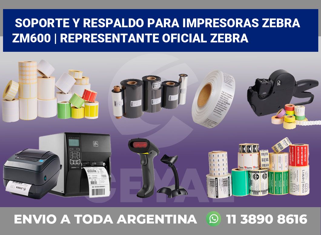 Soporte y respaldo para impresoras Zebra ZM600 | Representante oficial Zebra