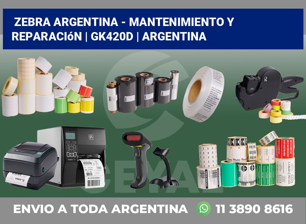 Zebra argentina – Mantenimiento y reparación | GK420d | Argentina