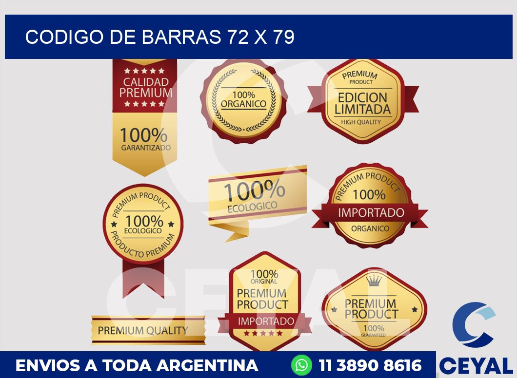 codigo de barras 72 x 79