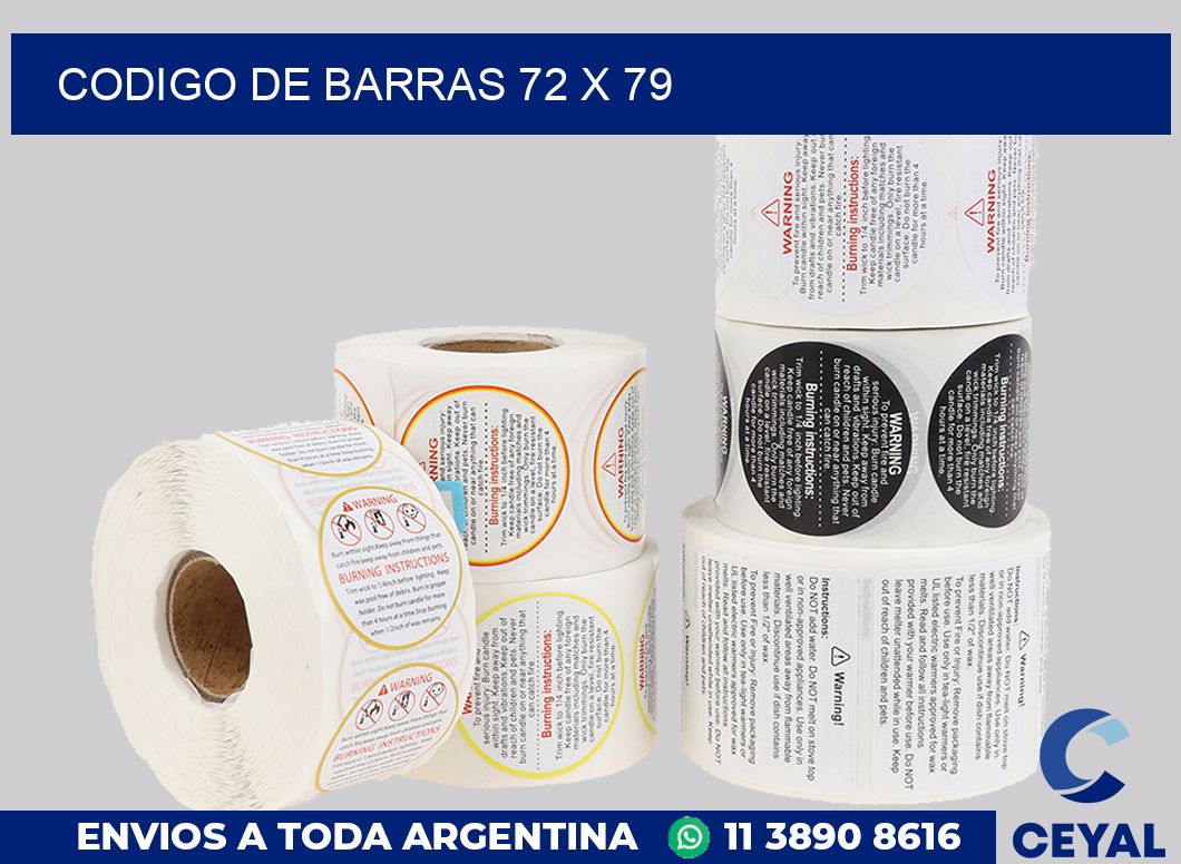 codigo de barras 72 x 79