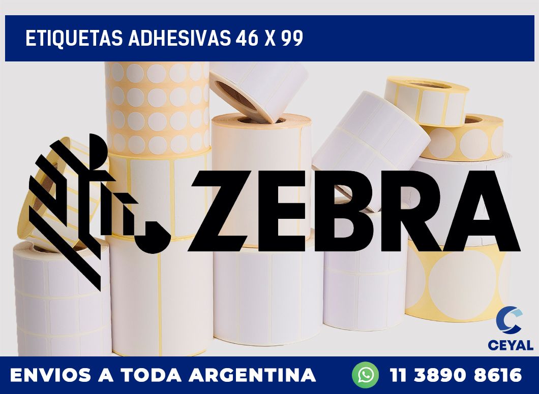 etiquetas adhesivas 46 x 99