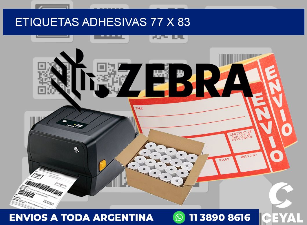 etiquetas adhesivas 77 x 83