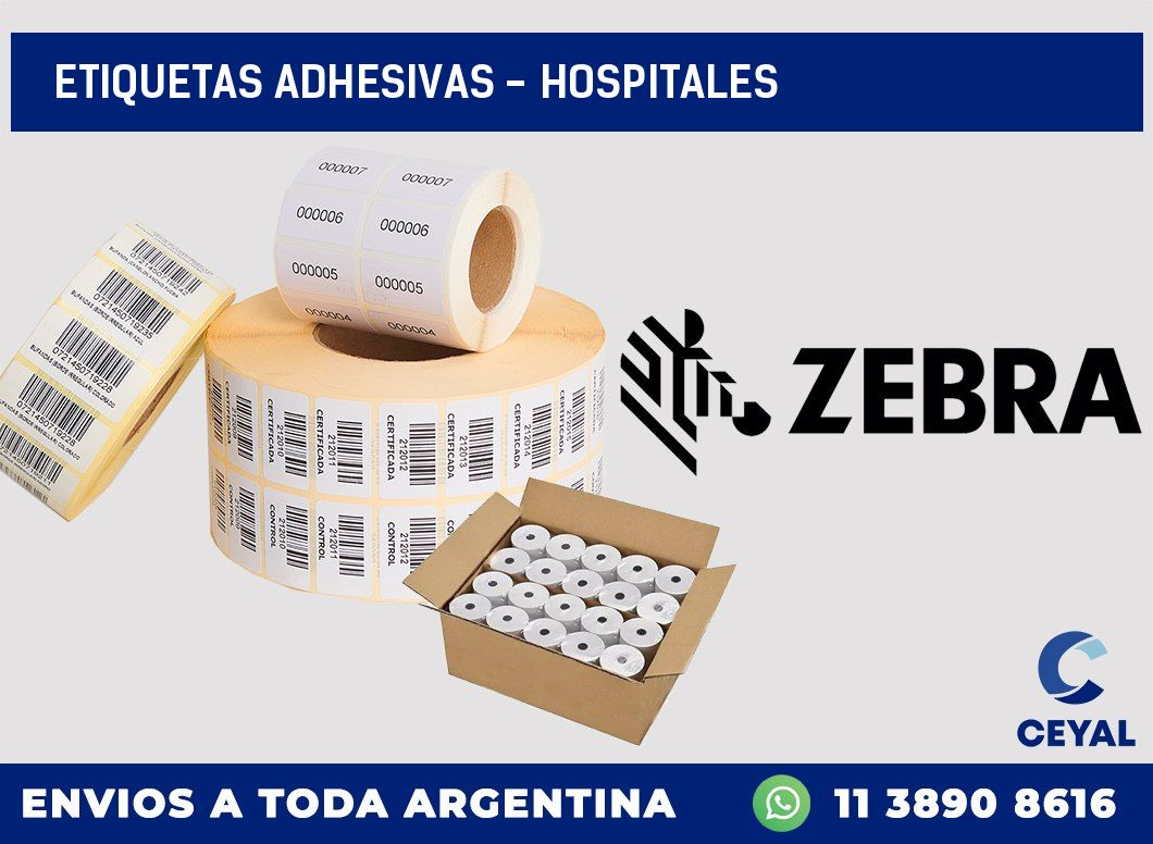 etiquetas adhesivas - Hospitales