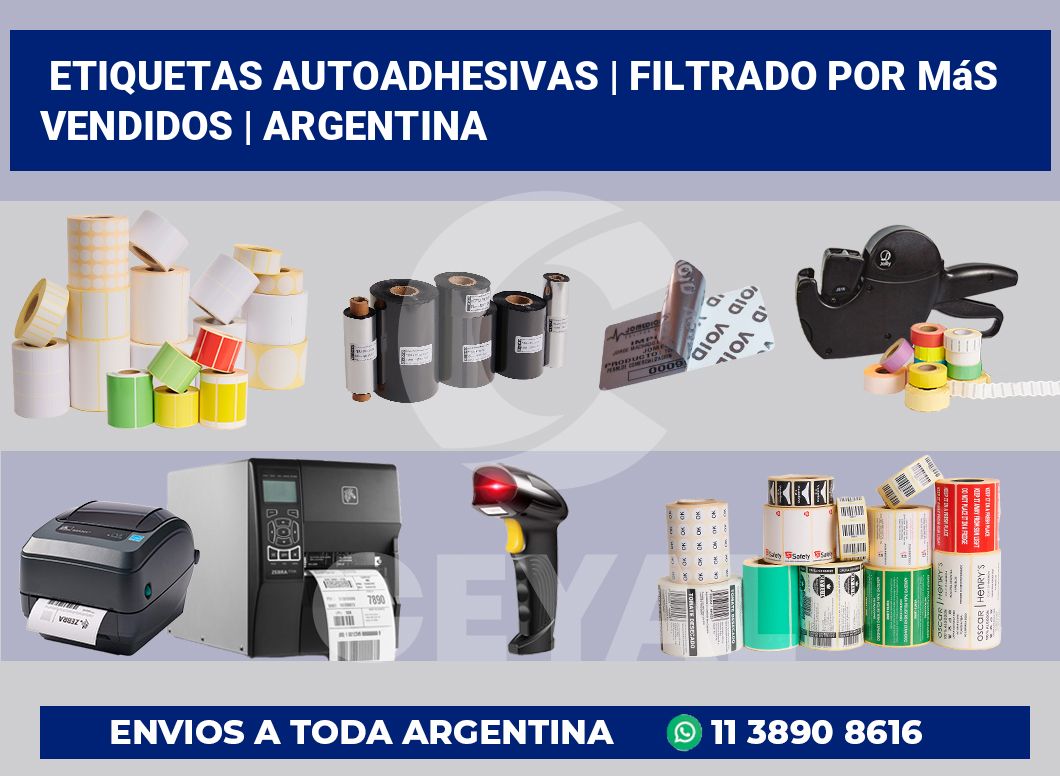 etiquetas autoadhesivas | Filtrado por más vendidos | Argentina