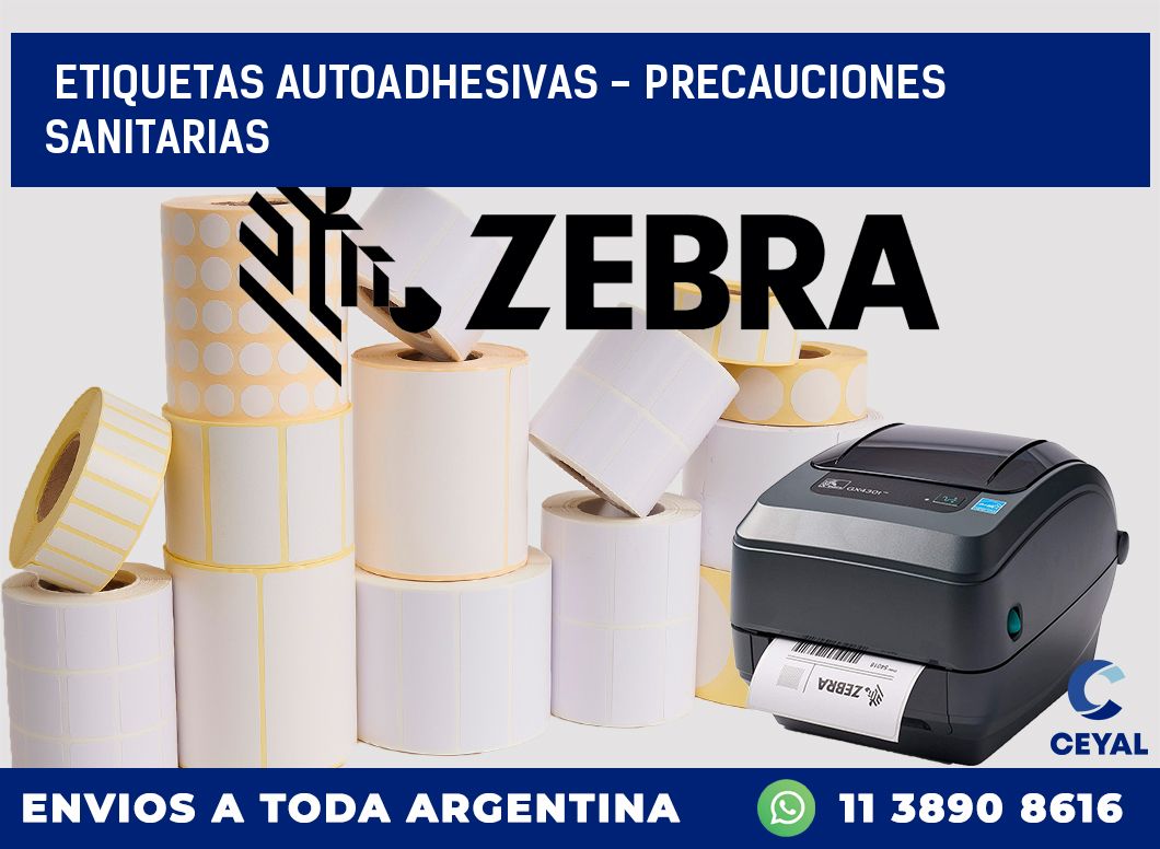 etiquetas autoadhesivas – precauciones sanitarias