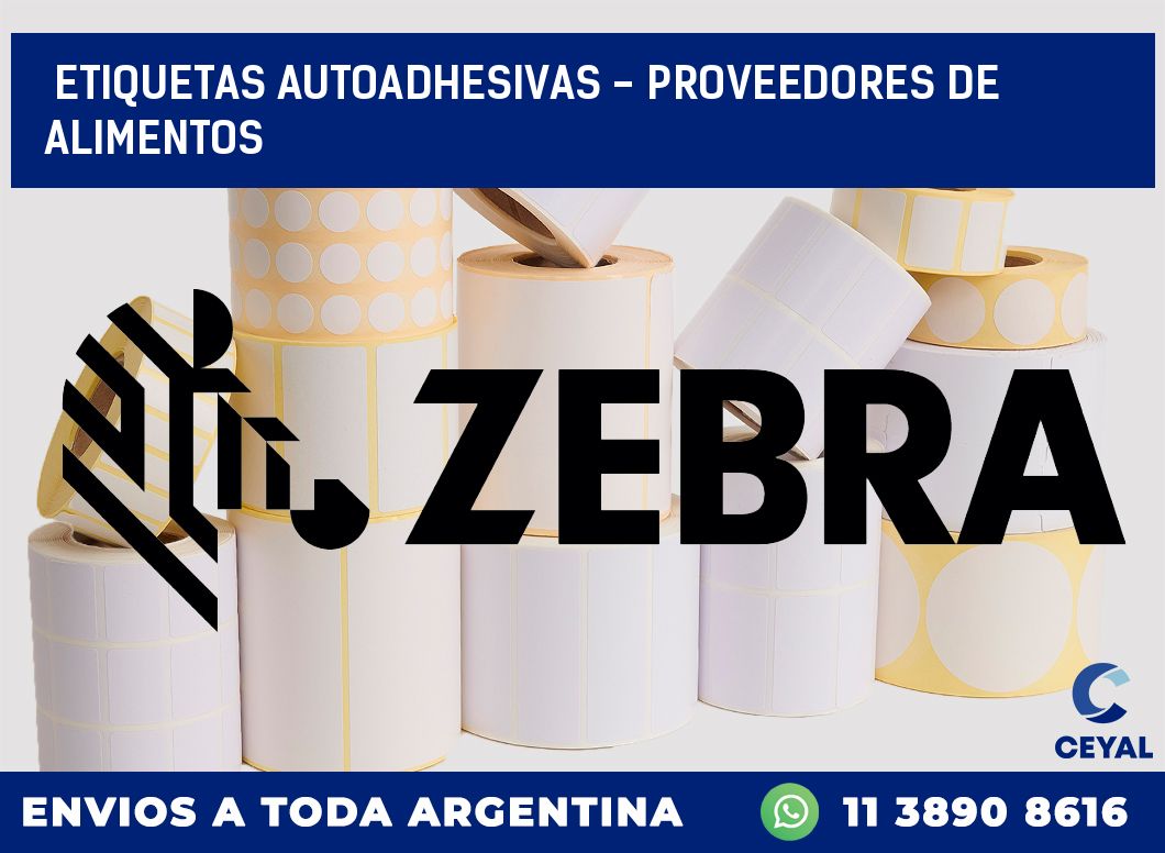 etiquetas autoadhesivas – proveedores de alimentos