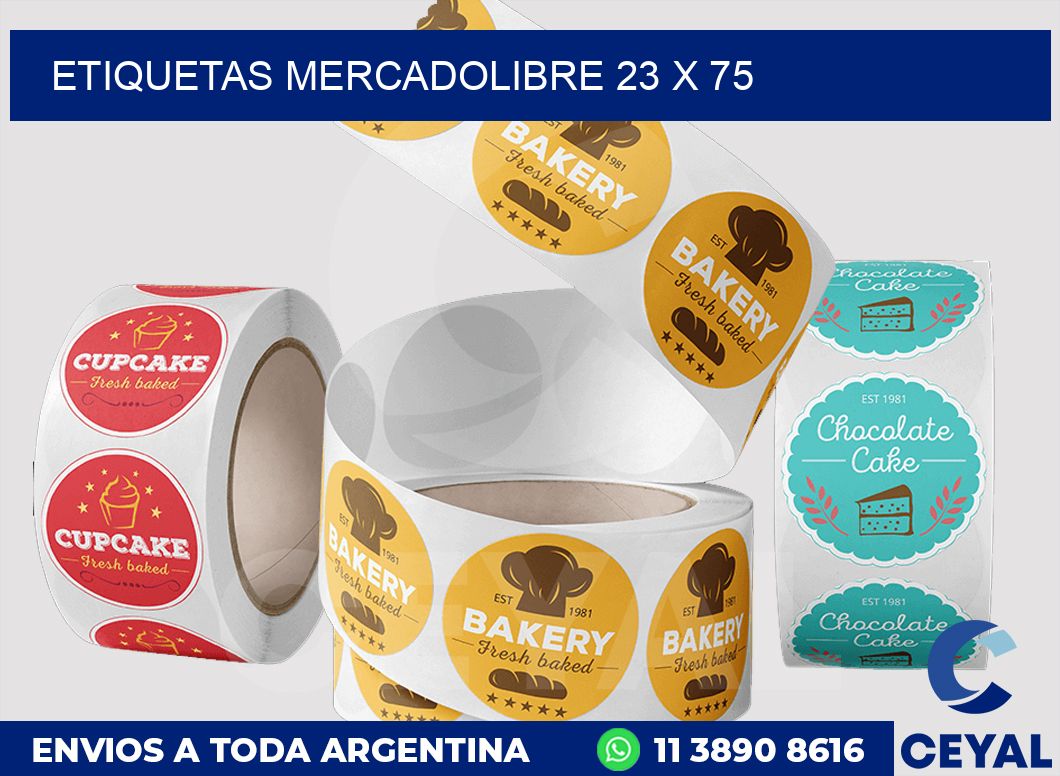 etiquetas mercadolibre 23 x 75