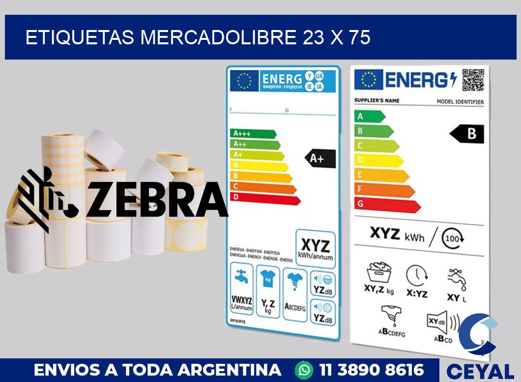 etiquetas mercadolibre 23 x 75