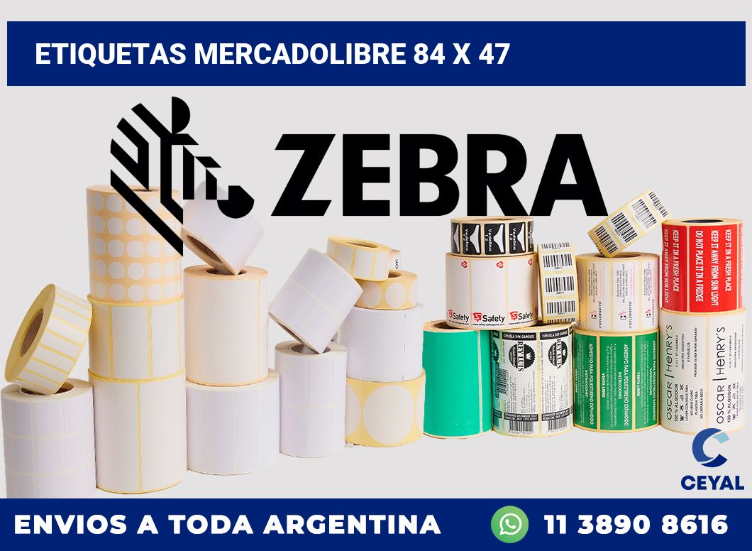 etiquetas mercadolibre 84 x 47