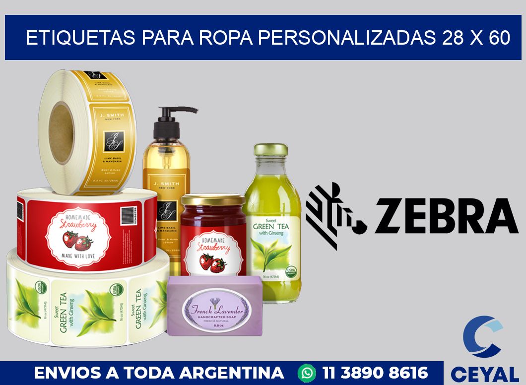 etiquetas para ropa personalizadas 28 x 60