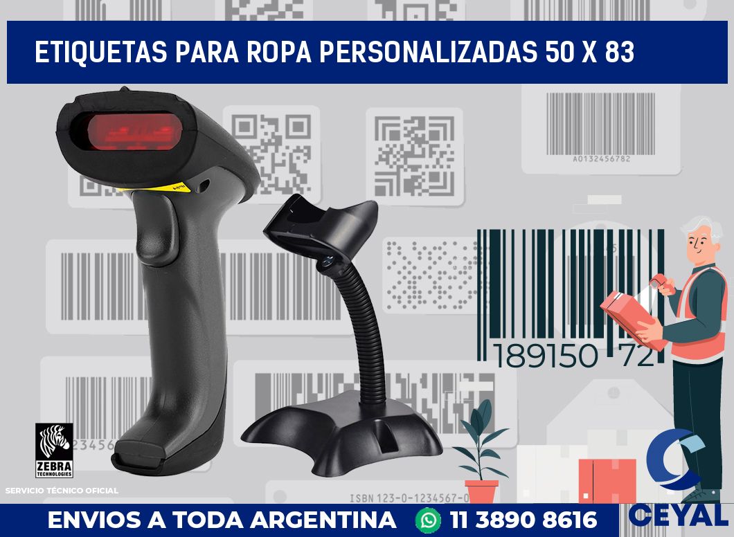 etiquetas para ropa personalizadas 50 x 83