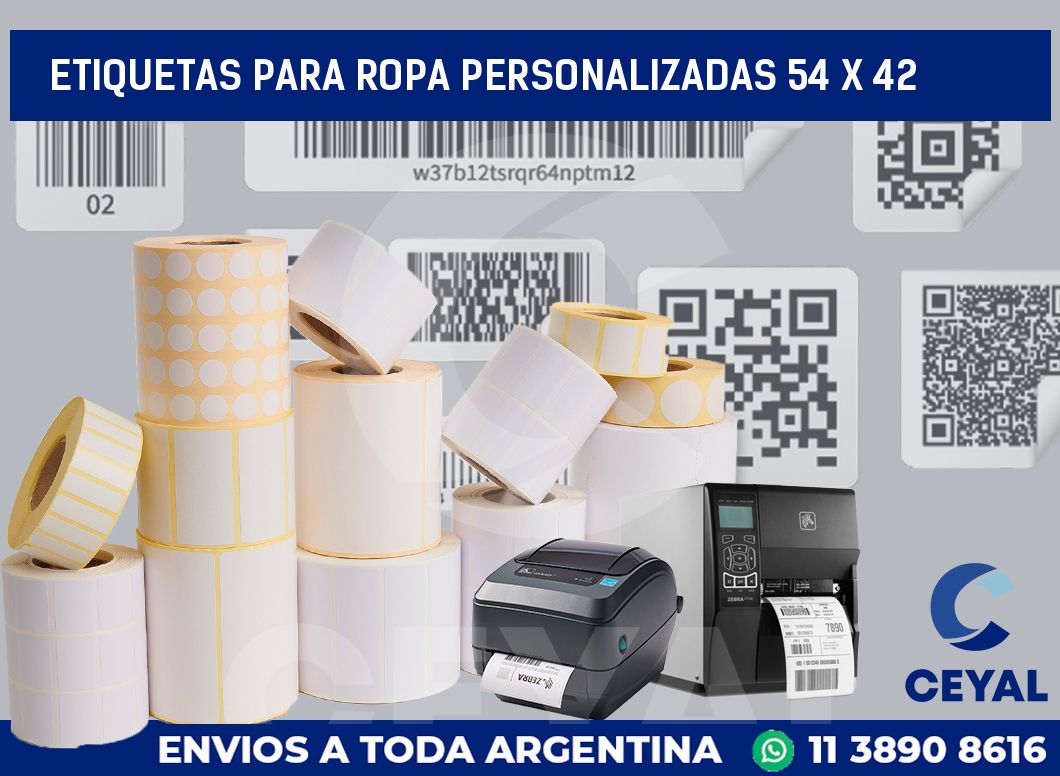 etiquetas para ropa personalizadas 54 x 42