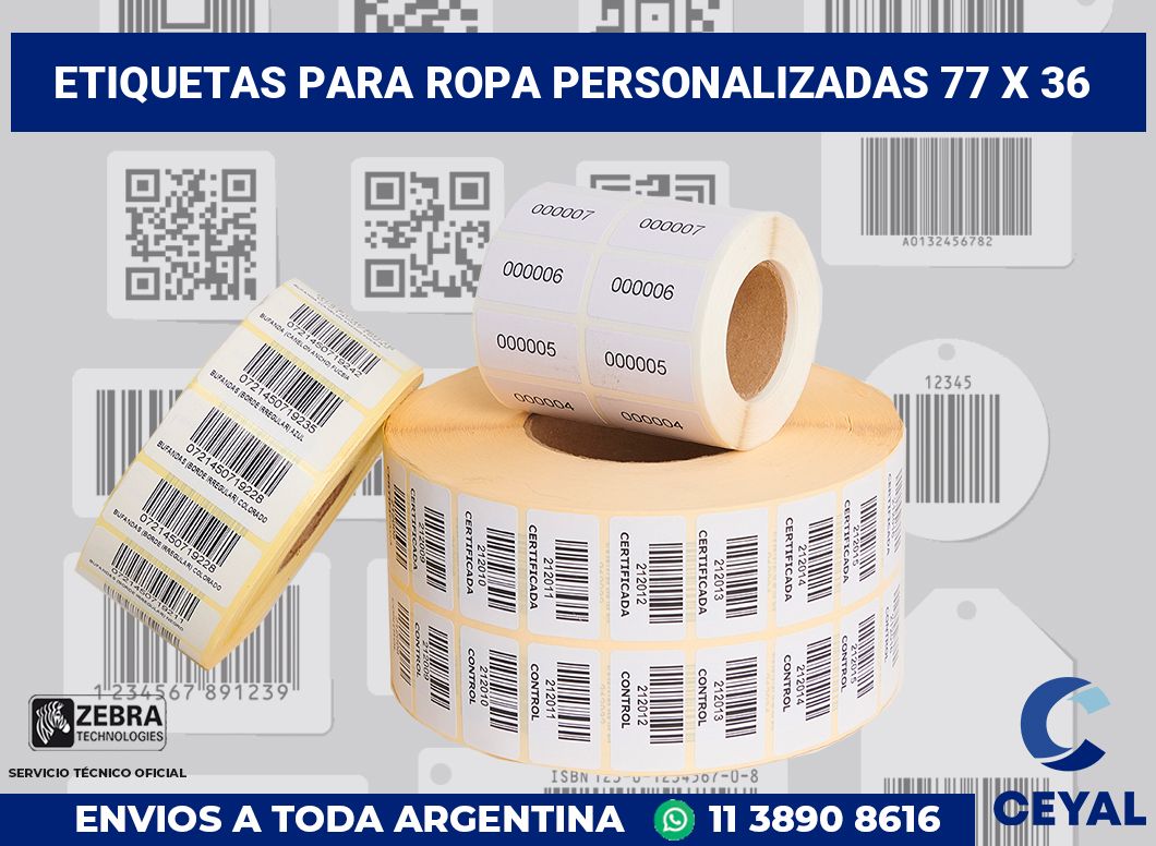 etiquetas para ropa personalizadas 77 x 36