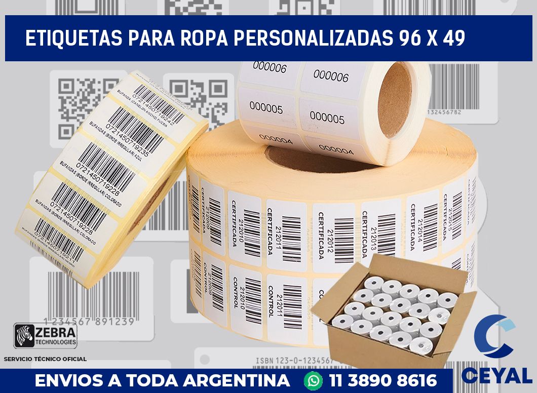 etiquetas para ropa personalizadas 96 x 49