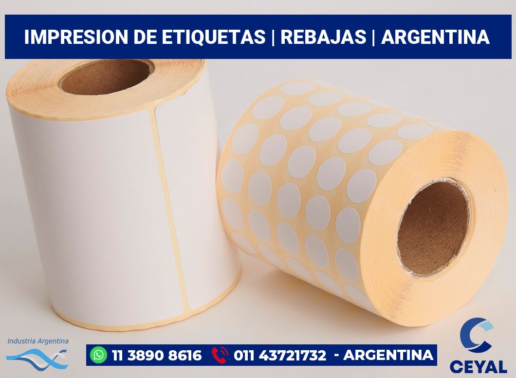 impresion de etiquetas | Rebajas | Argentina