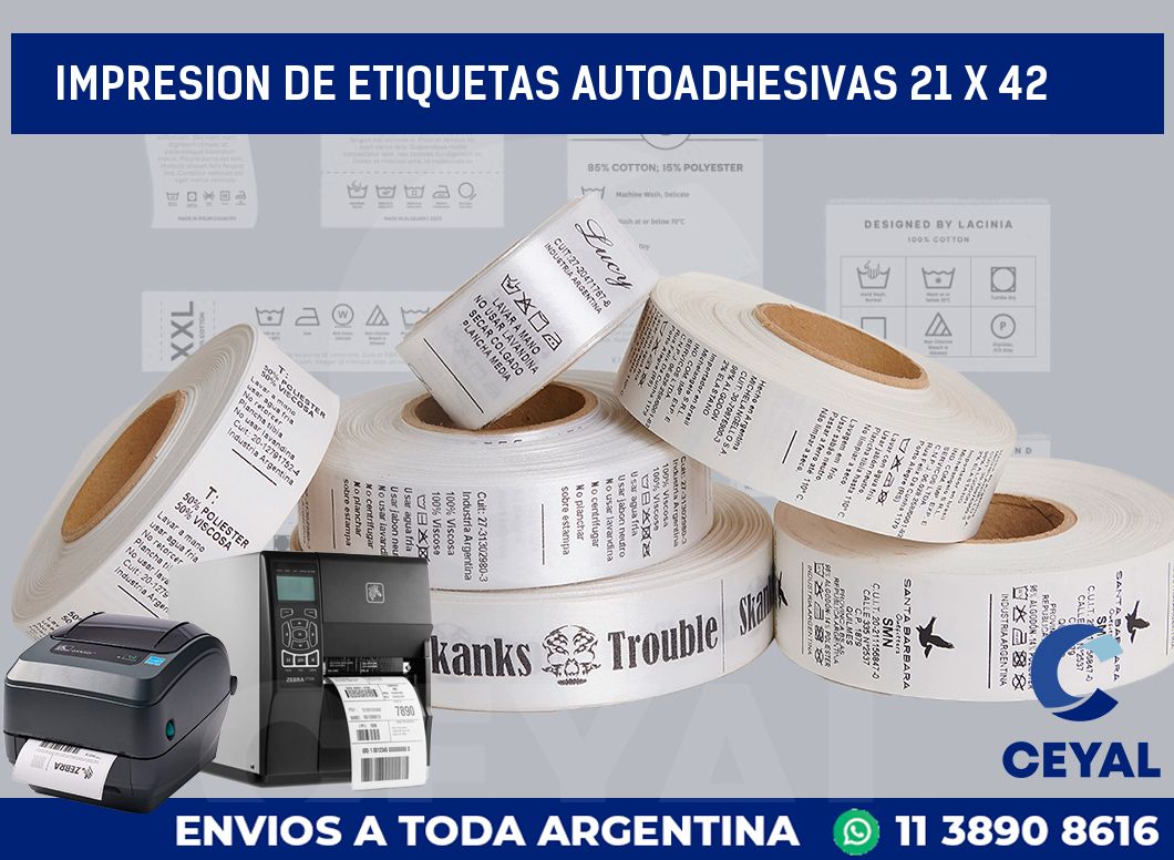 impresion de etiquetas autoadhesivas 21 x 42